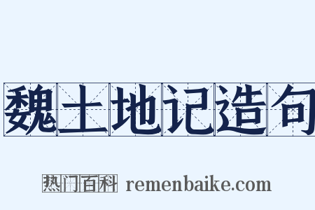 魏土地记造句是什么意思的图片